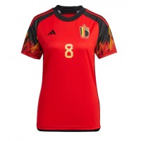 Belgien Youri Tielemans #8 Hjemmebanetrøje Dame VM 2022 Kortærmet